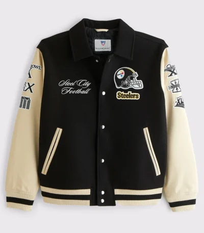 Pittsburgh Steelers Varsity Bomber Jacket