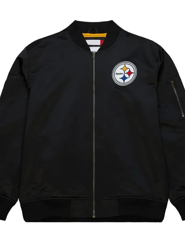 Pittsburgh Steelers Vintage Logo Lightweight Satin Jacket