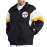 Pittsburgh Steelers Yard Line Black Full-Zip Jacket