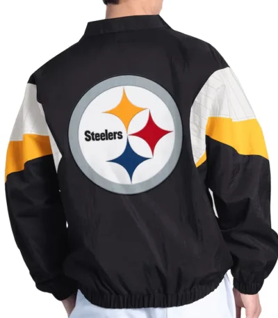Pittsburgh Steelers Yard Line Black Full-Zip Jacket