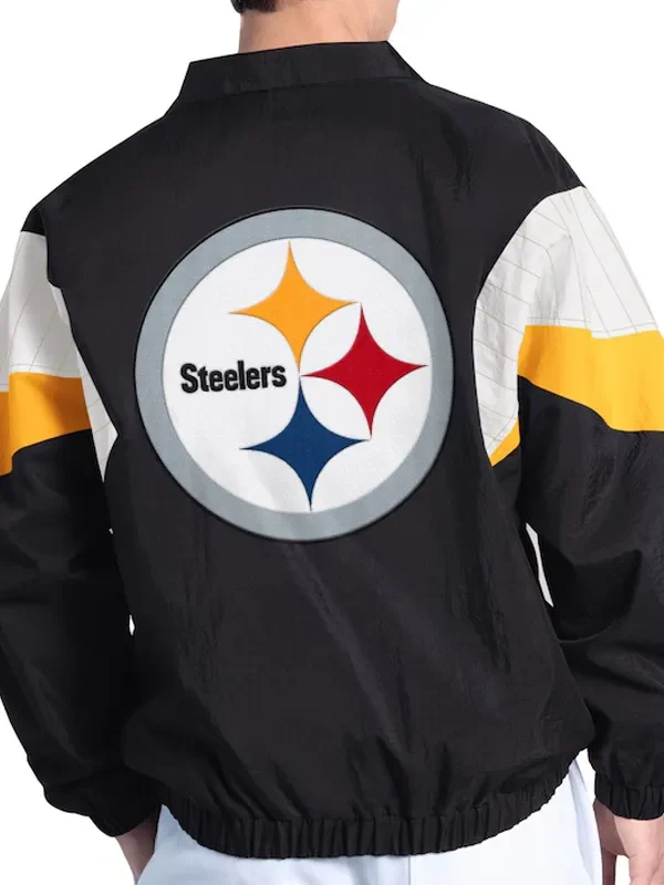 Pittsburgh Steelers Yard Line Black Full-Zip Jacket