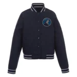 Poly-twill T-Wolves Navy Jacket