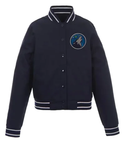 Poly-twill T-Wolves Navy Jacket