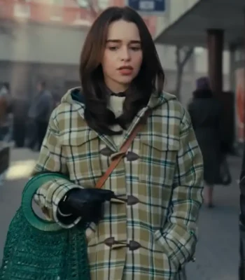 Ponies Emilia Clarke Plaid Duffle Coat