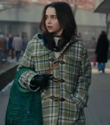 Ponies Emilia Clarke Plaid Duffle Coat