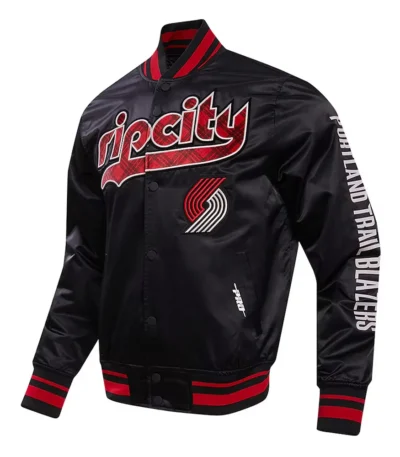 Portland Trail Blazers 2023-24 City Edition Black Satin Jacket