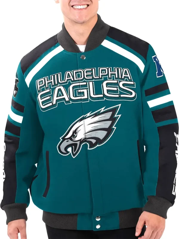 Power Forward Racing Philadelphia Eagles Jacket