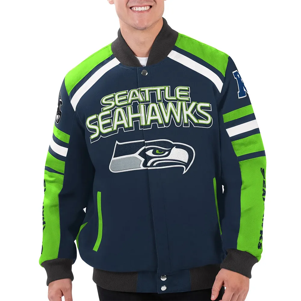 Power Forward Racing Seattle Seahawks Jacket Power Forward Racing Seattle Seahawks Jacket