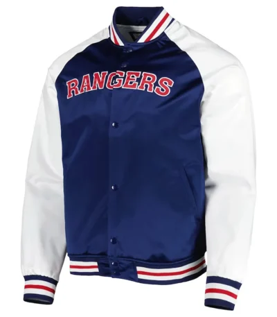 Prime Time NY Rangers Varsity Satin Jacket