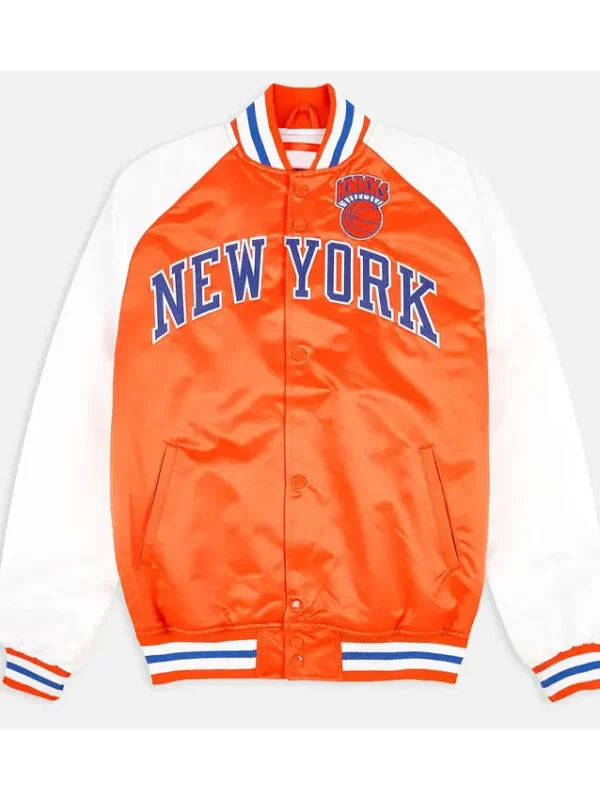 Prime Time Ny Knicks Orange And White Jacket