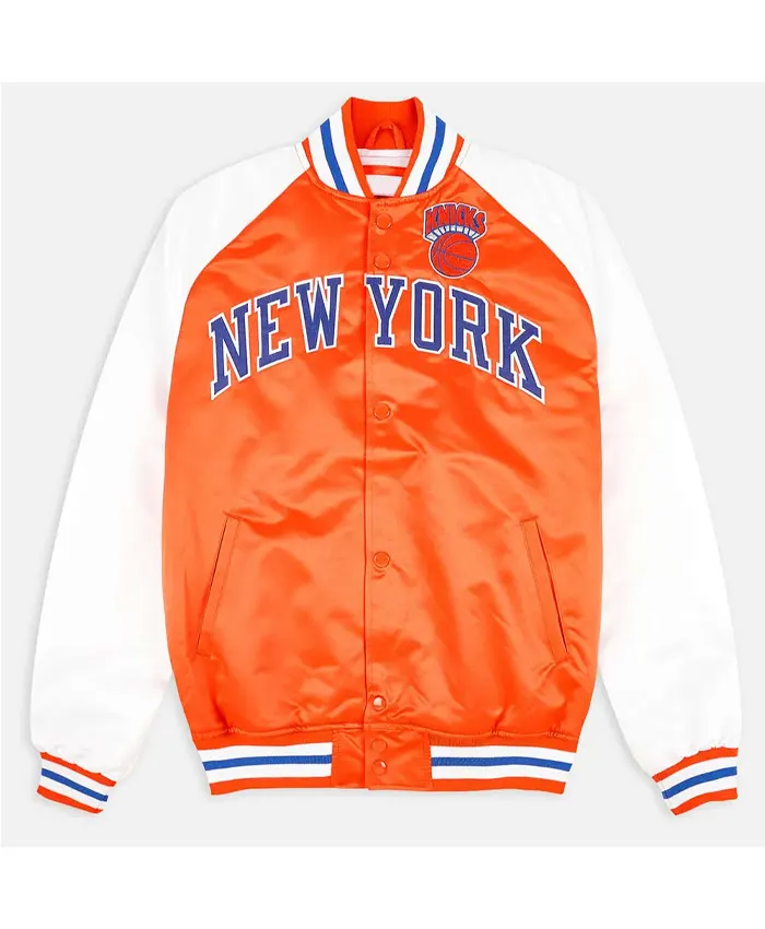 Prime Time Ny Knicks Orange And White Jacket Prime Time Ny Knicks Orange And White Jacket