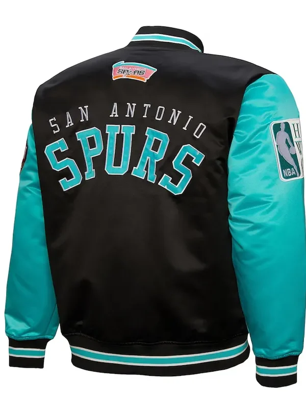 Primetime San Antonio Spurs Black and Aqua Jacket