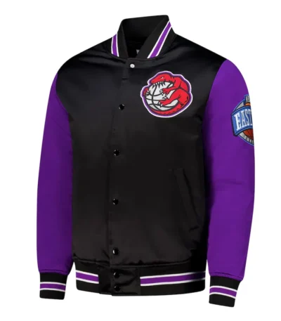 Primetime Toronto Raptors Black and Purple Jacket