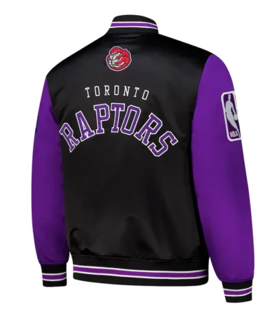 Primetime Toronto Raptors Black and Purple Jacket
