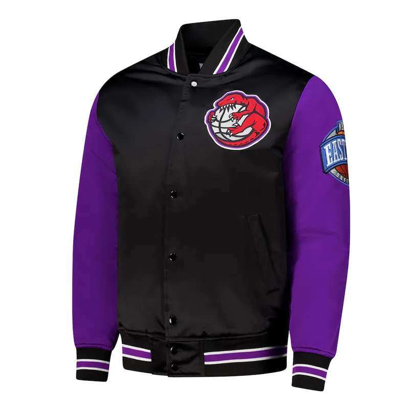 Primetime Toronto Raptors Black and Purple Jacket Primetime Toronto Raptors Black and Purple Jacket