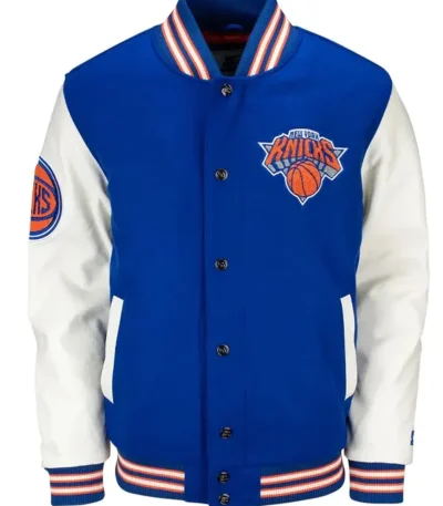 Prospect Ny Knicks Blue And White Varsity Jacket