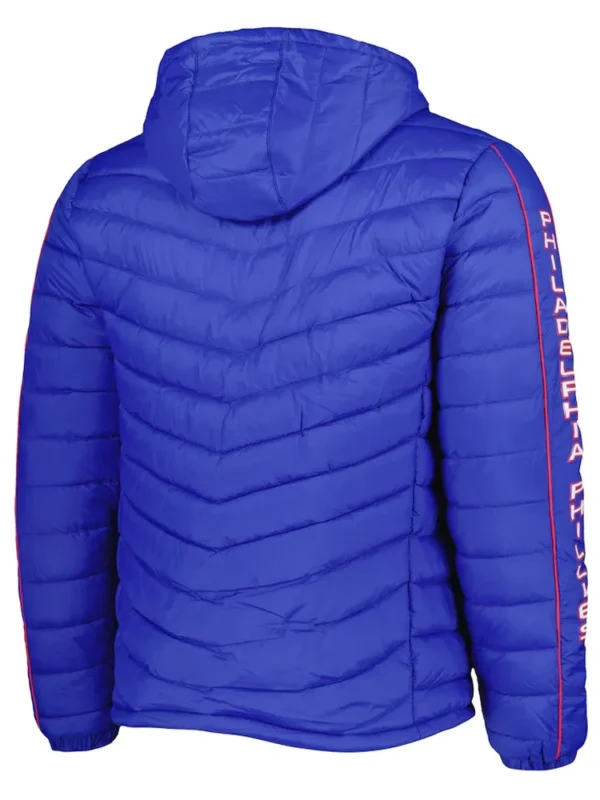 Puffer Philadelphia Phillies Soft Down Splitter Touch Royal Jacket