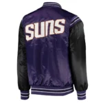 Purple-Black Phoenix Suns The Enforcer Varsity Satin Jacket
