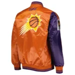 Purple-Orange Phoenix Suns Fast Break Satin Jacket