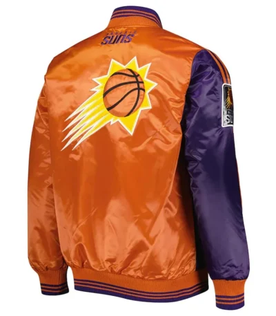 Purple-Orange Phoenix Suns Fast Break Satin Jacket