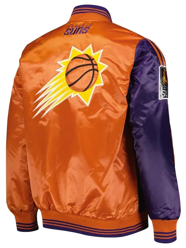 Purple-Orange Phoenix Suns Fast Break Satin Jacket