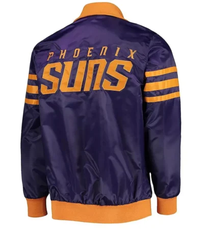 Purple The Captain II Phoenix Suns Varsity Satin Jacket