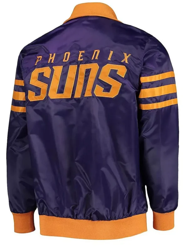 Purple The Captain II Phoenix Suns Varsity Satin Jacket