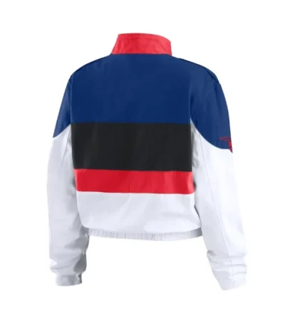 Texas Rangers Racing Navy/White Full-Zip Jacket