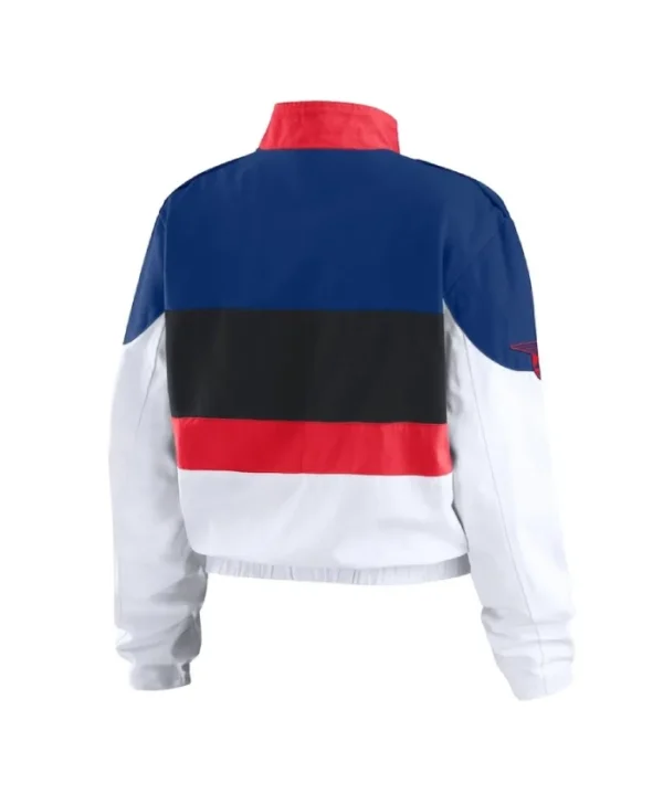 Texas Rangers Racing Navy/White Full-Zip Jacket