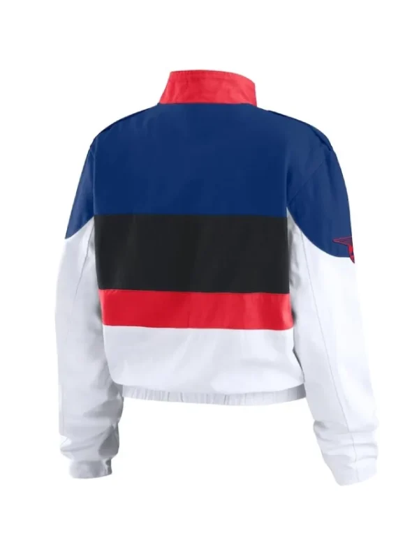 Texas Rangers Racing Navy/White Full-Zip Jacket