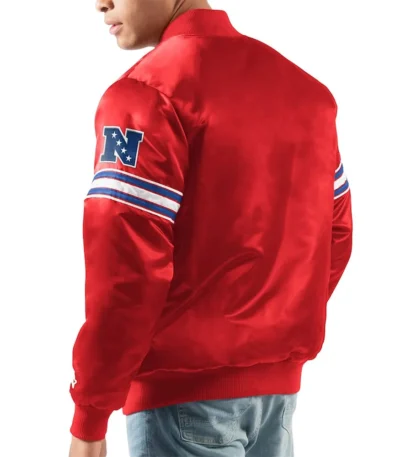 Red NY Giants Legacy Collection Satin Jacket