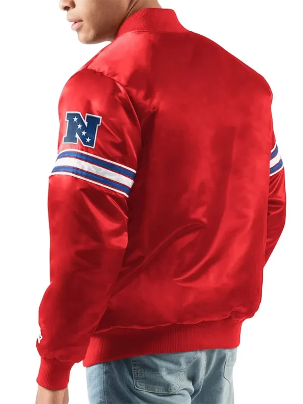 Red NY Giants Legacy Collection Satin Jacket