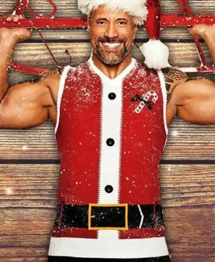 Red One Dwayne Johnson Christmas Vest Red One Dwayne Johnson Christmas Vest