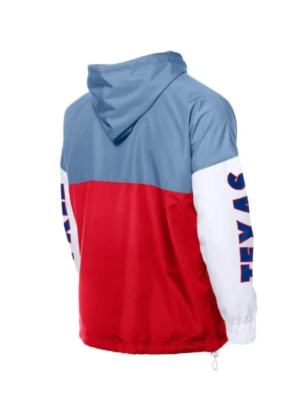 Texas Rangers Color Block Windbreaker Hoodie