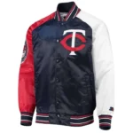 Reliever Minnesota Twins Navy Satin Jacket