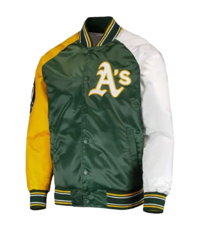 Reliever Oakland Athletics Varsity Satin Jacket