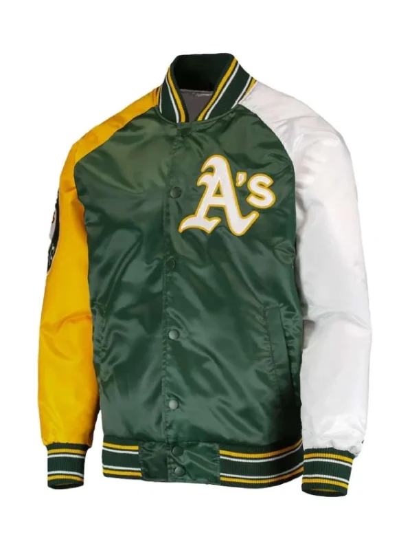 Reliever Oakland Athletics Varsity Satin Jacket