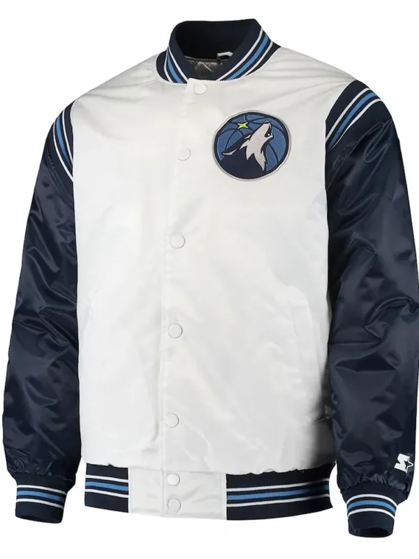 Renegade T-Wolves White And Navy Jacket