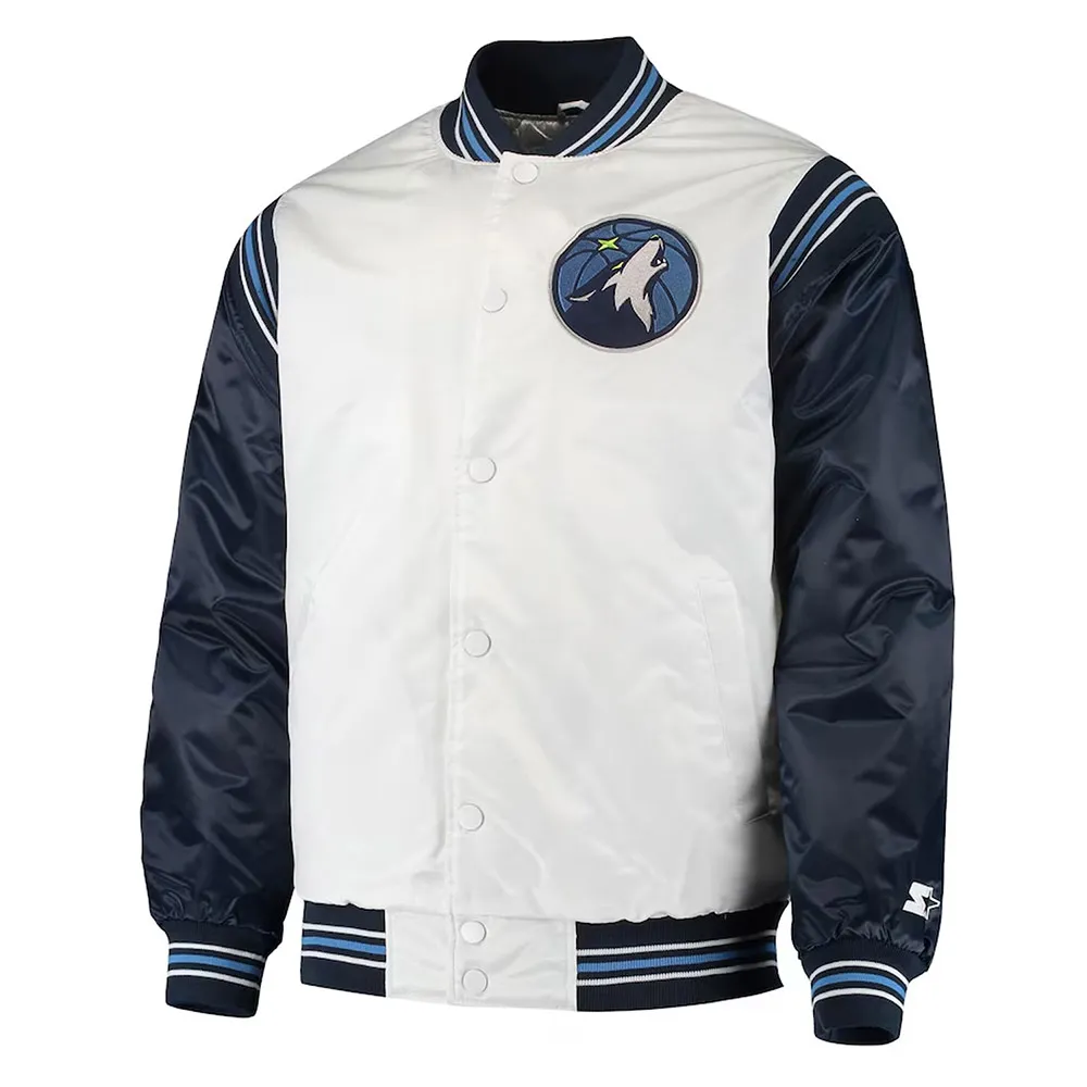 Renegade T-Wolves White And Navy Jacket Renegade T-Wolves White And Navy Jacket