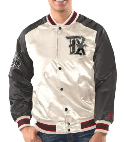 Renegade Texas Rangers White and Black Jacket