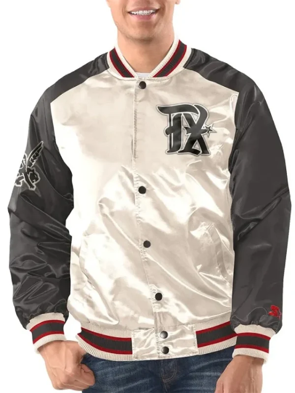 Renegade Texas Rangers White and Black Jacket