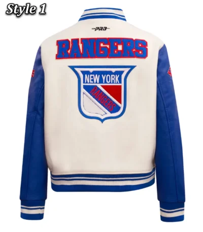 Retro Classic Rib New York Rangers Varsity Jacket