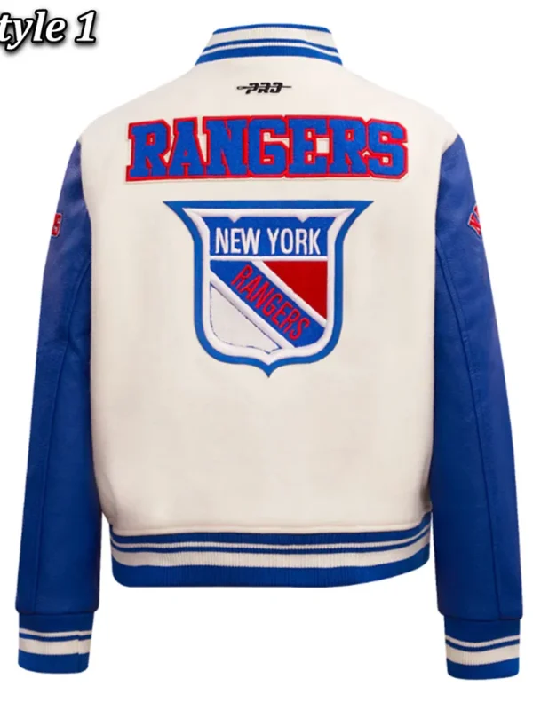 Retro Classic Rib New York Rangers Varsity Jacket