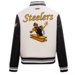 Retro Classic Rib Pittsburgh Steelers Varsity Jacket