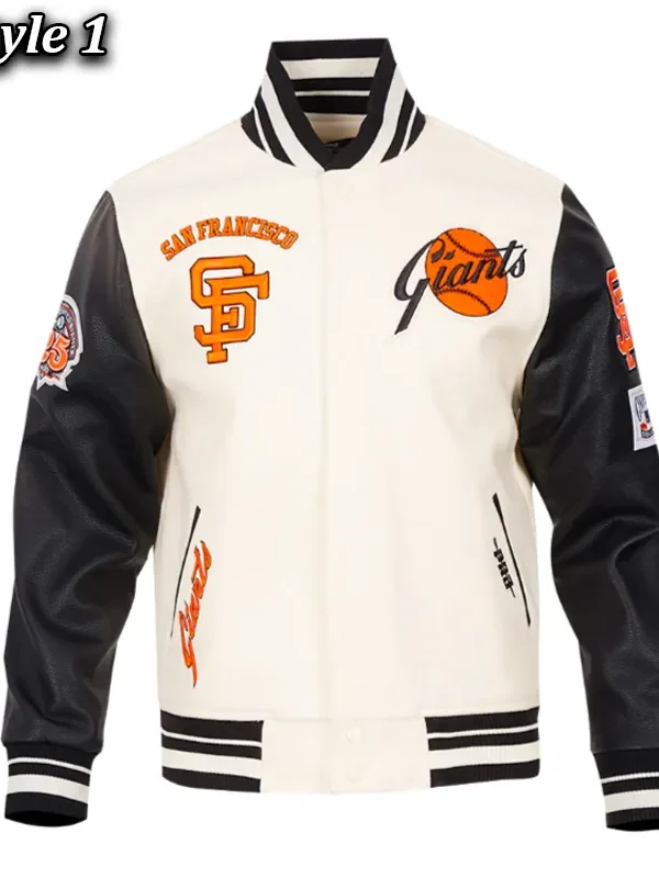 Retro Classic Rib San Francisco Giants Varsity Jacket