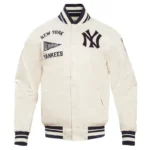 Retro New York Yankees Classic Rib Satin Jacket