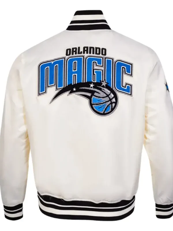 Retro Orlando Magic Classic Rib Satin Jacket