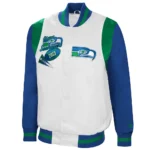 Retro The All-American Seattle Seahawks White-Royal Jacket
