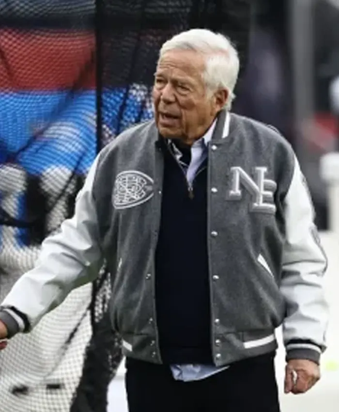 Robert Kraft Patriots Varsity Jacket Robert Kraft Patriots Varsity Jacket