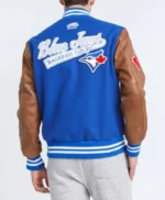 Toronto Blue Jays Varsity Blue and Brown Jacket
